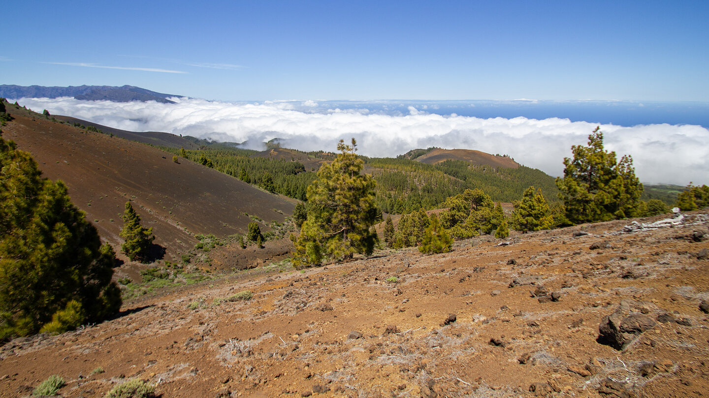 Wolkenmeer an der Ostküste der Insel La Palma