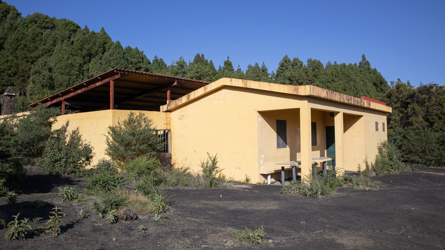 die Schutzhütte Llano de las Moscas