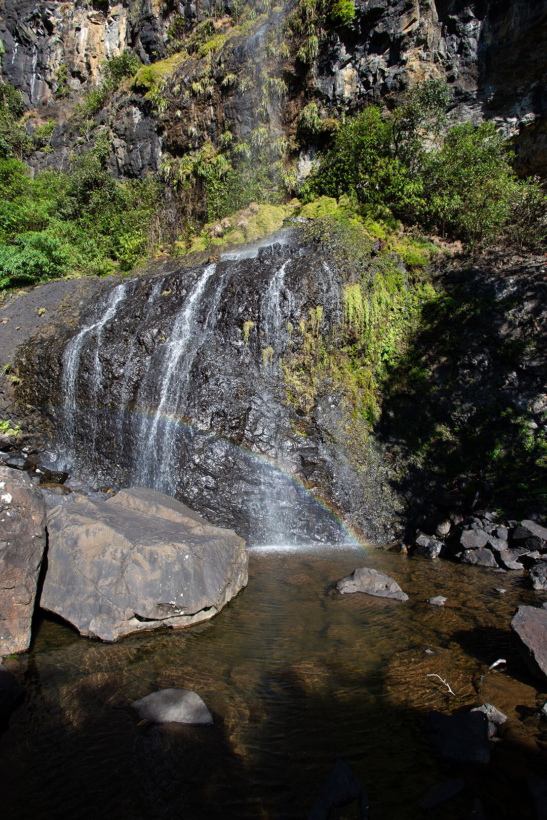 Wasserbecken am Wasserfall Mare Aux Joncs Wasserbecken am Wasserfall Mare Aux Joncs