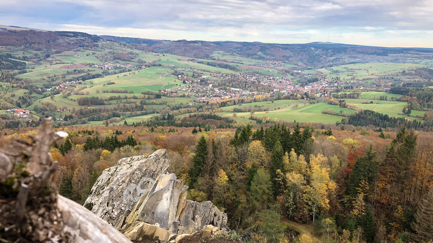 der Blick auf Gersfeld