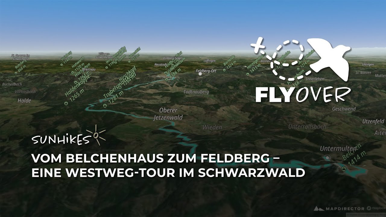 Wanderung vom Belchenhaus zum Feldberg über den Westweg – Flyover