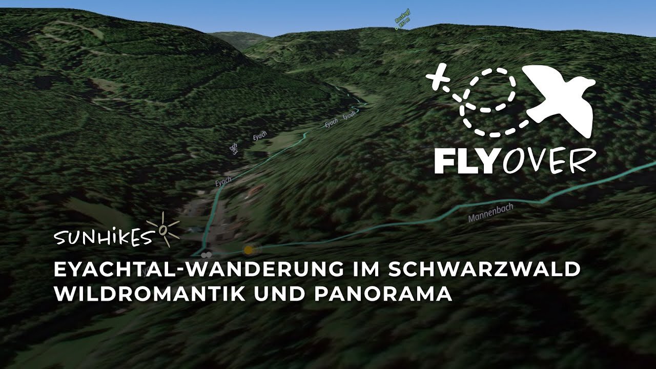 Eyachtal Rundwanderung im Schwarzwald – Flyover
