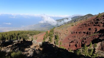 das Barranco de la Vera und das Tal von la Orotava auf der Wanderung beim Montaña Limon