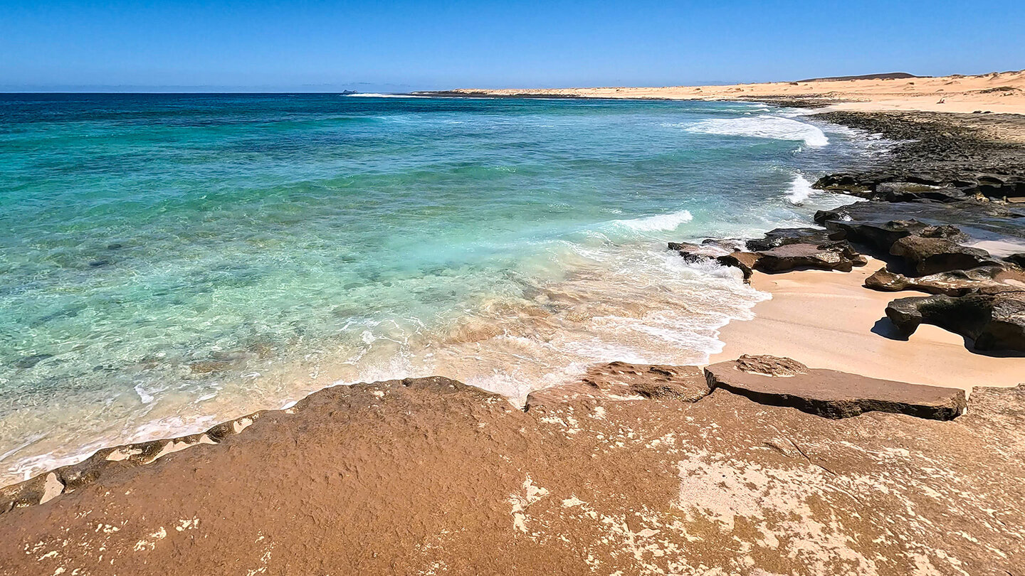 der Strand Playa del Ámbar auf La Graciosa Playa del Ámbar auf La Graciosa