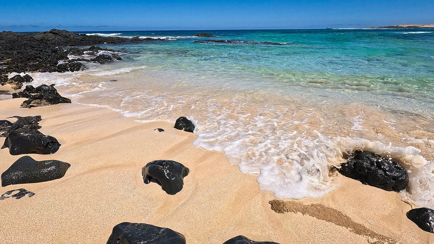 Sandstrand Playa del Ámbar auf Insel La Graciosa Sandstrand Playa del Ámbar