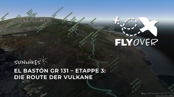 El Bastón GR 131 Etappe 3: Ruta de los Volcanes auf La Palma – Flyover