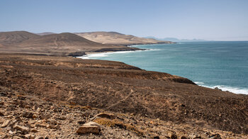 der Westküstenpfad verläuft über die Playa de la Solapa bis zur Südspitze Fuerteventuras