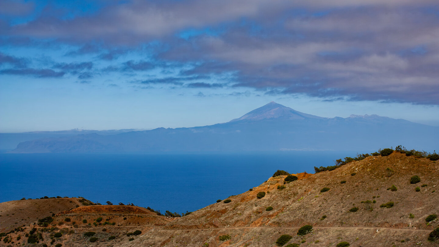 Blick von der Cumbre de Chijeré zum Teide auf Teneriffa.