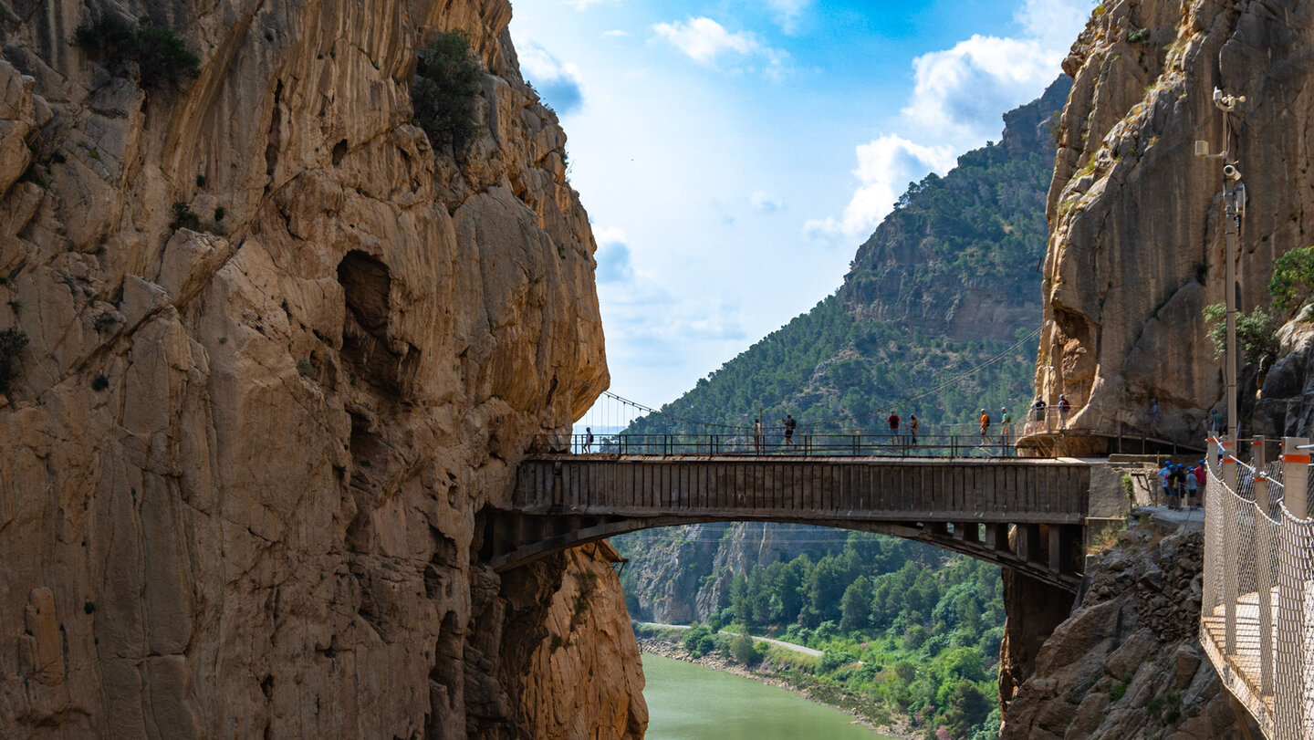 Hängebrücke am Caminito del Rey