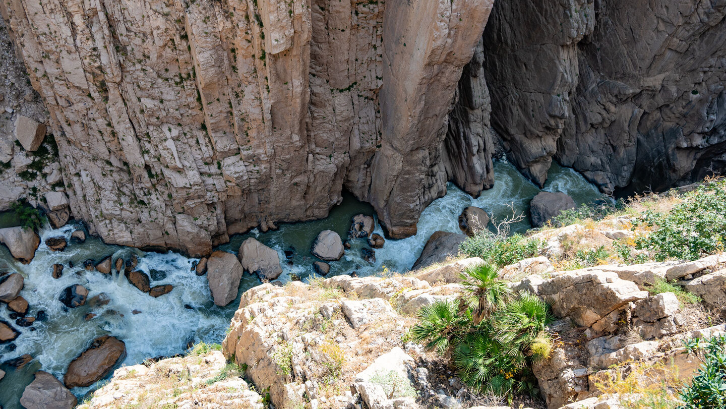 Río Guadalhorce in der Desfiladero de los Gaitanes