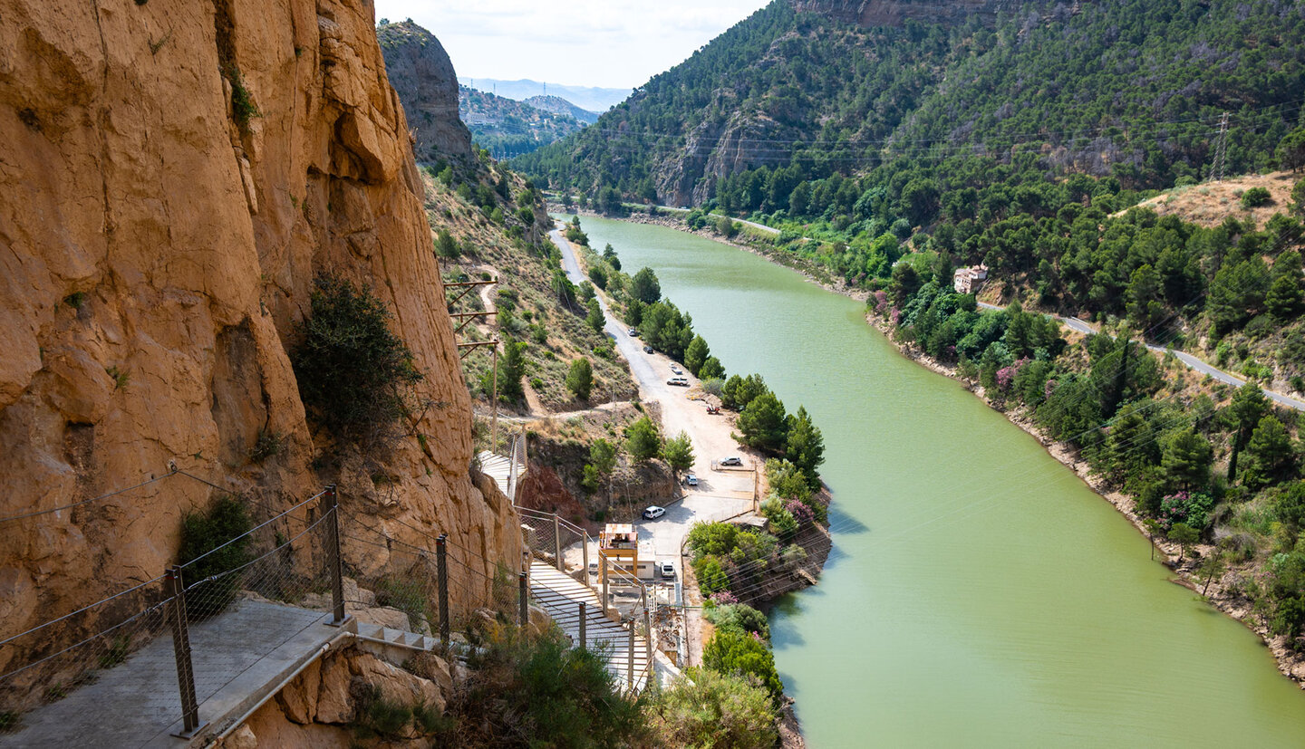 Route zum Dorf El Chorro