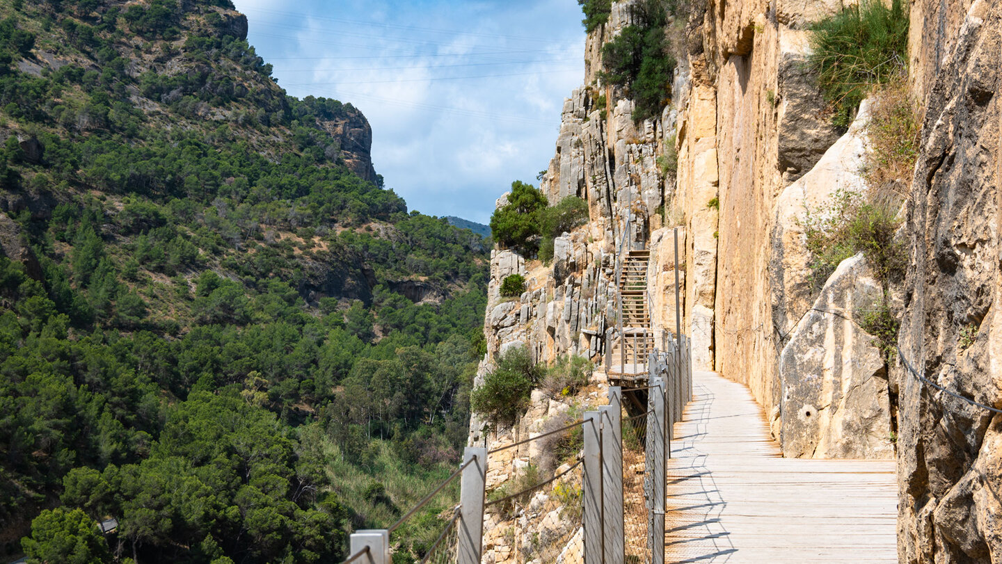 Treppen und Stege am Caminito del Rey