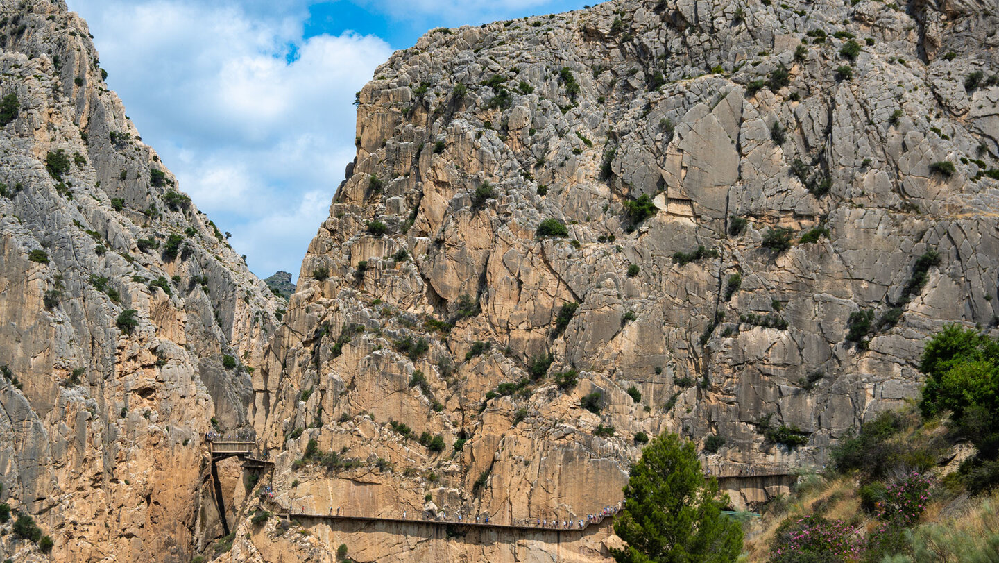 letzter Blick auf den Wegverlauf des Caminito del Rey