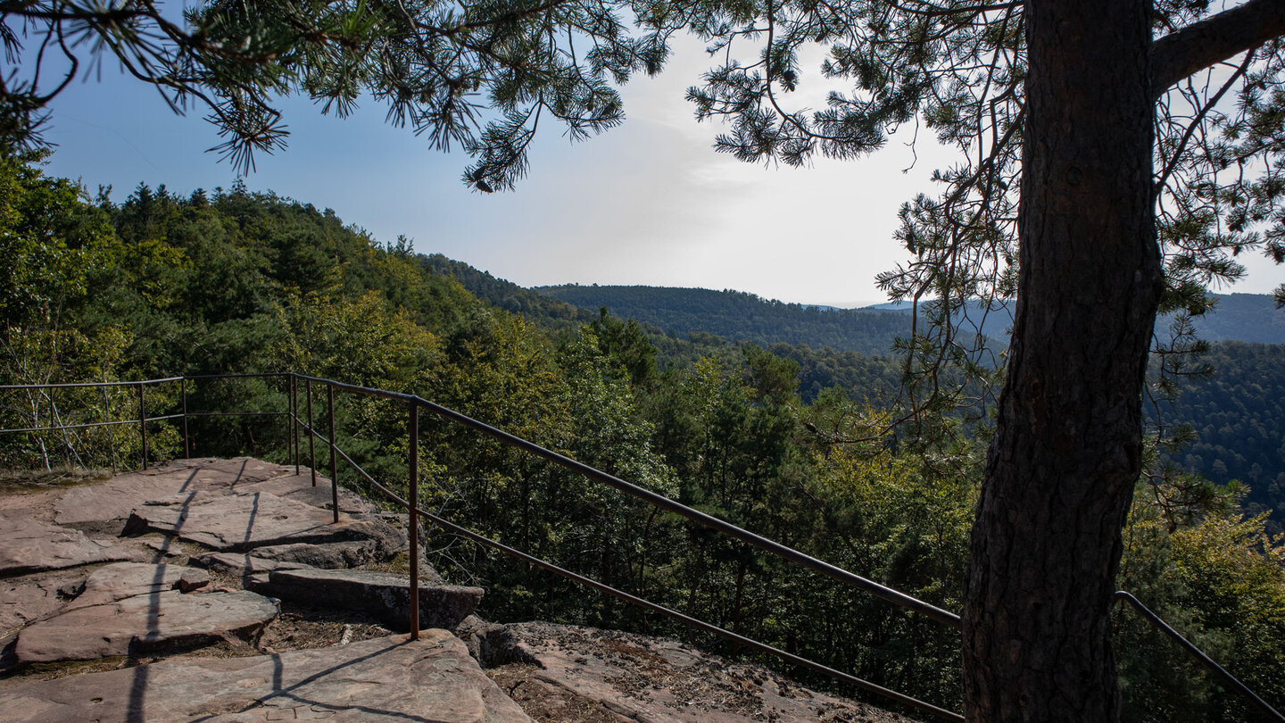 Ausblick vom Felsplateau des Zigeunerfelsens