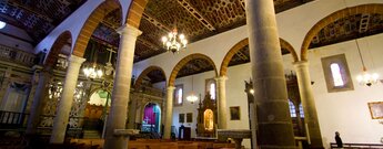 das Mittelschiff der Iglesia de El Salvador in Santa Cruz de La Palma