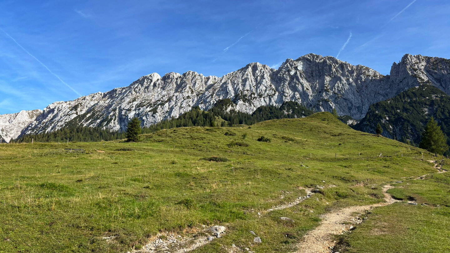 Panoramablick auf dem Wanderpfad
