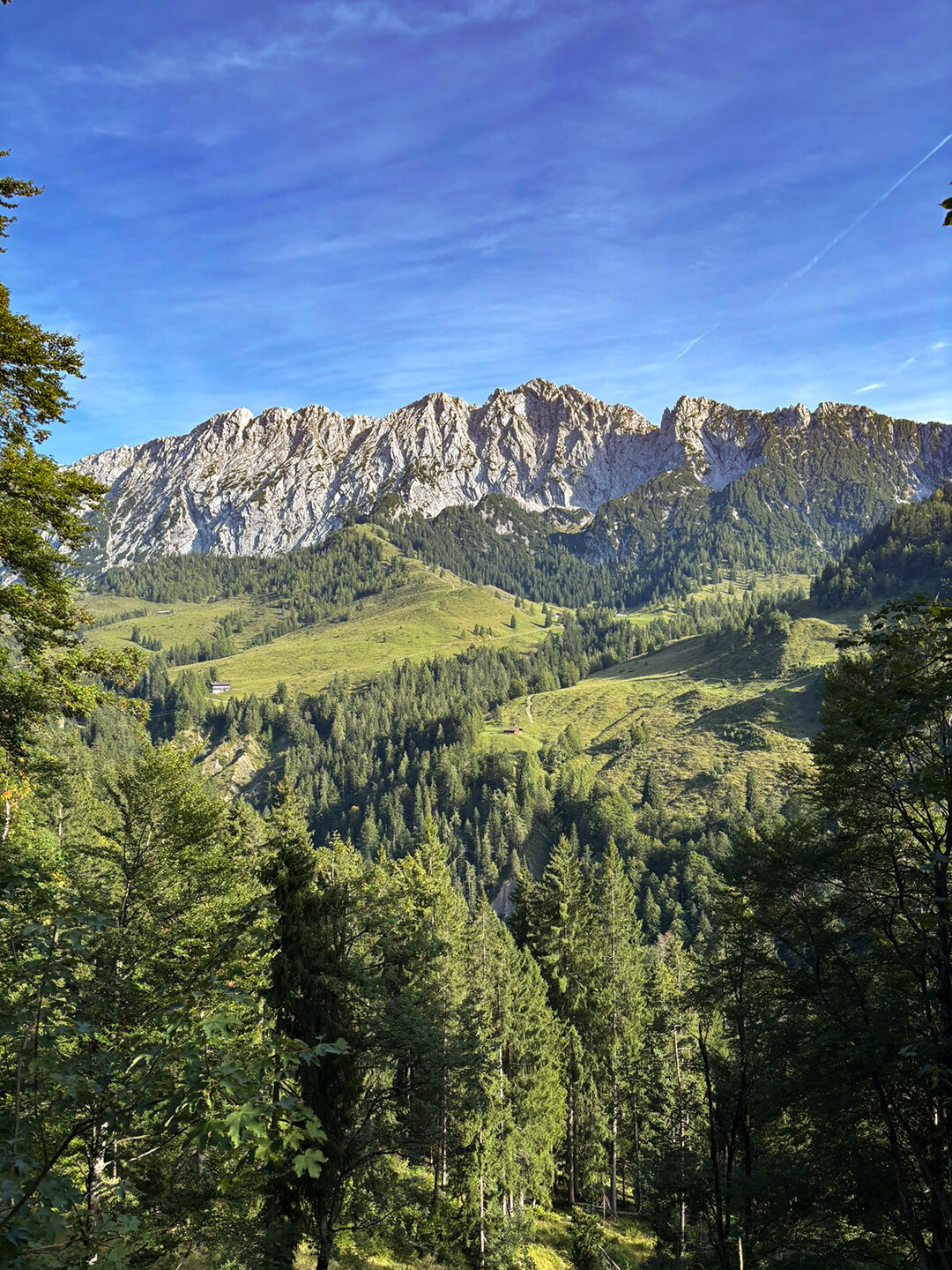 Blick zurück auf die Hackenköpfe
