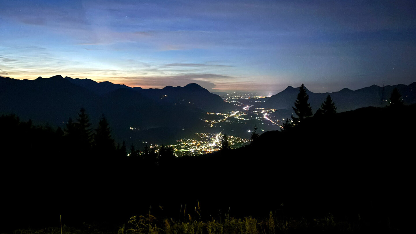 Blick auf das Inntal am Abend