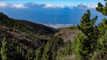 Ausblicke zur Küste Teneriffas über zahlreichen Schluchten