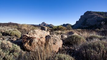 die Caldera Caldera de Cedro im Teide-Nationalpark am Moñtana del Cedro