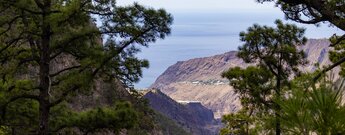 Blick vom Mirador del Morro de los Gatos zur Küste bei Tazacorte