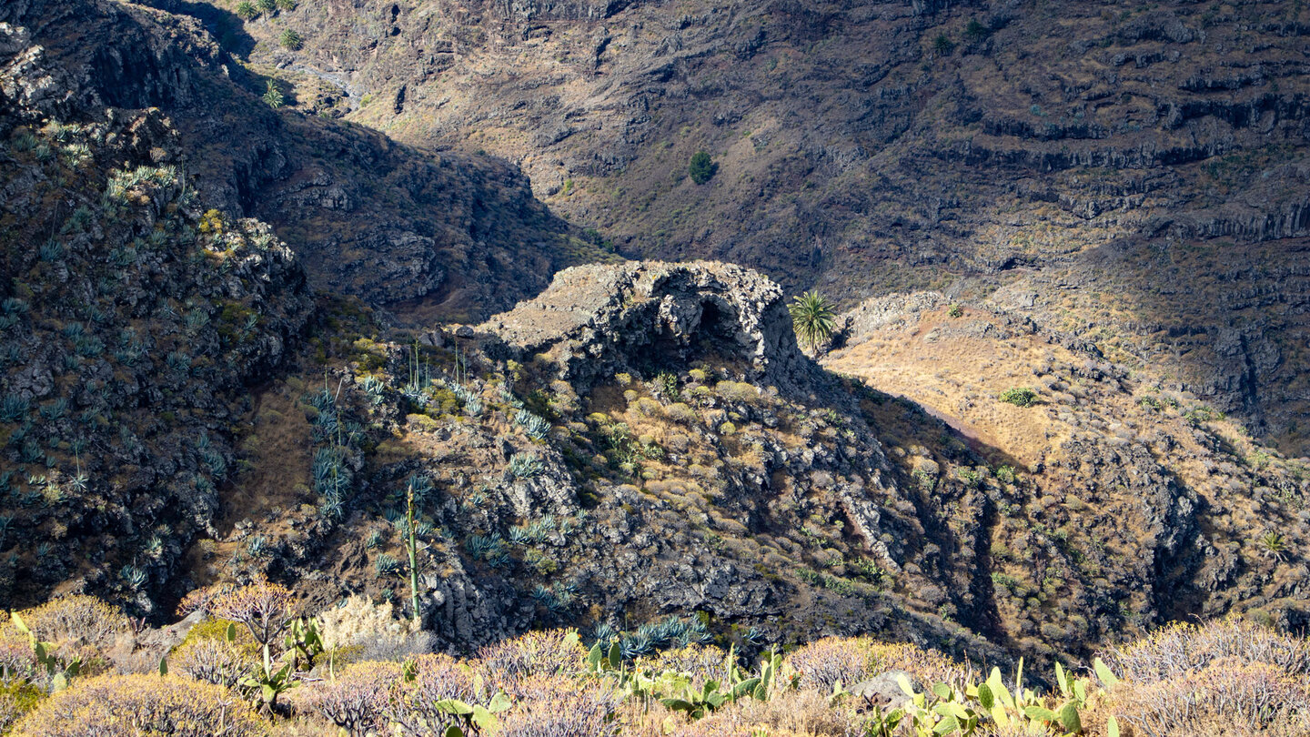 Blick in den oberen Verlauf der Chinguarime-Schlucht