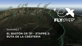 El Bastón GR 131 Etappe 2: Ruta de la Crestería auf La Palma – Flyover