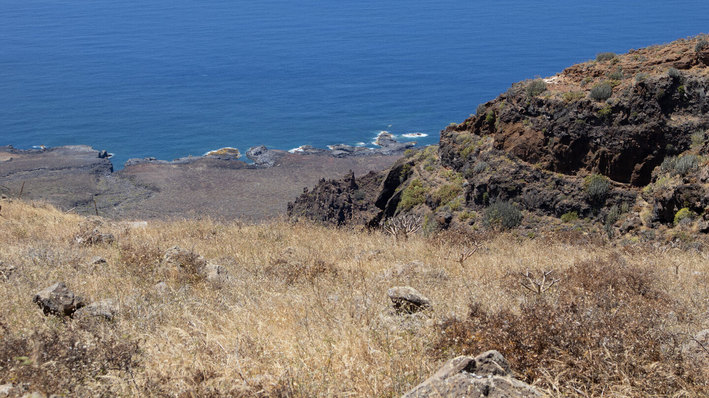 Küstenstreifen entlang der Tiefebene Isla Baja an der Punta de Teno
