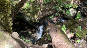 Wasserfall entlang der Aufwanderung durch die Cedo-Schlucht