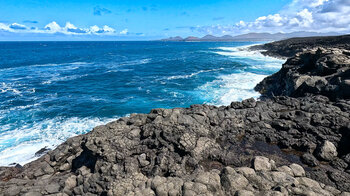 Lavagestein an der Punta de Piedra Alta