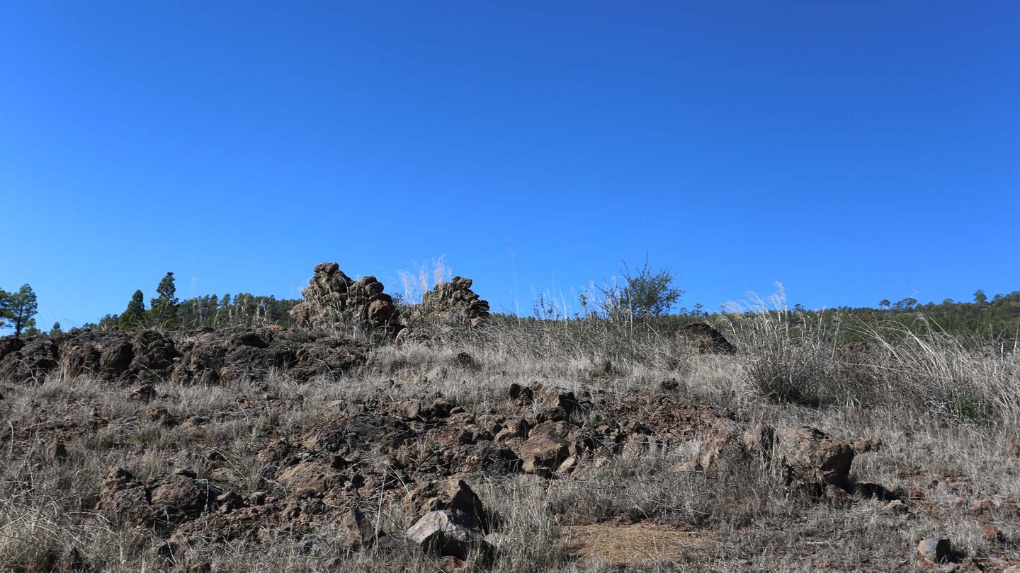 aufgegebene Kulturlandschaft bei der Aufwanderung zum Barranco del Río