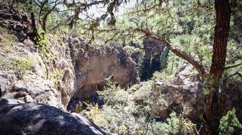 Einblick ins Barranco del Río bei der Abwanderung