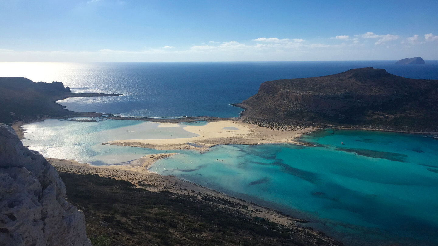 Blick auf die Lagune von Balos auf Kreta die Lagune von Balos auf Kreta