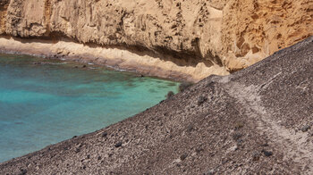 Wanderpfad vom Montaña Amarilla zum Strand Playa de la Cocina