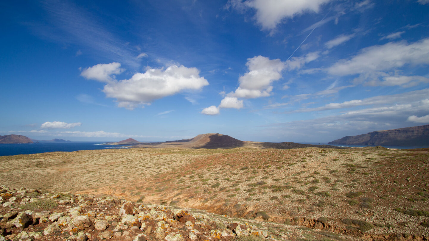 wegloser Streckenabschnitt zum Montaña Amarilla mit traumhaftem Ausblick