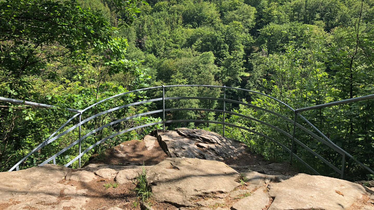 die Aussichtsplattform der Teufelskanzel Aussichtsplattform der Teufelskanzel