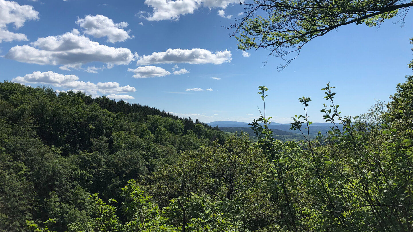 der Ausblick an der Teufelskanzel Ausblick an der Teufelskanzel