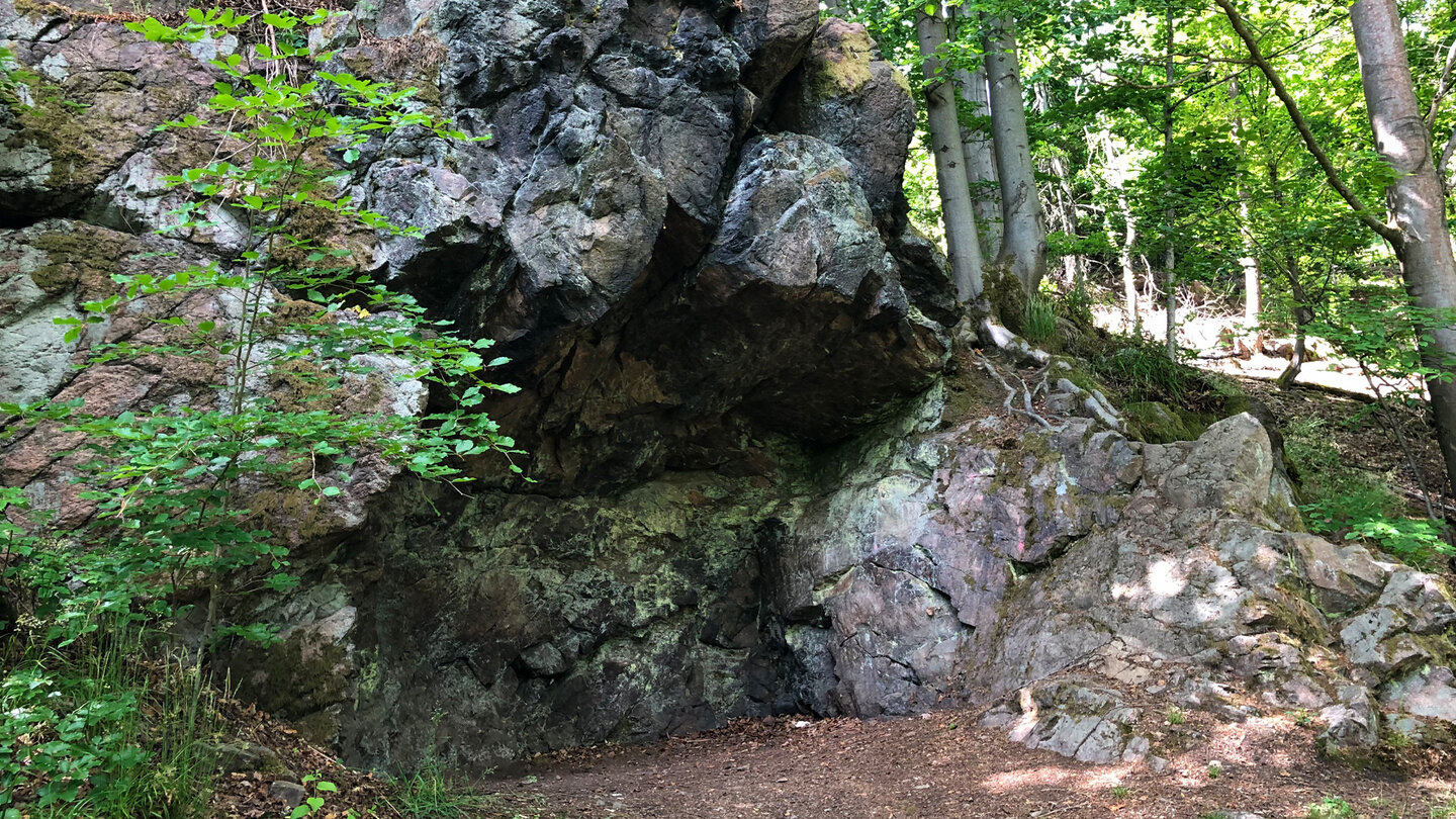interessante Felsformationen an der Teufelskanzel Felsformationen an der Teufelskanzel