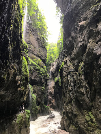Felsflanken in der Partnachklamm