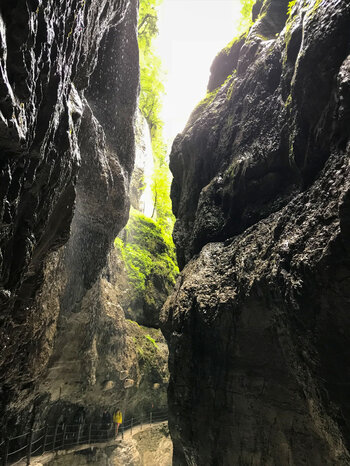 Wegführung in der Partnachklamm