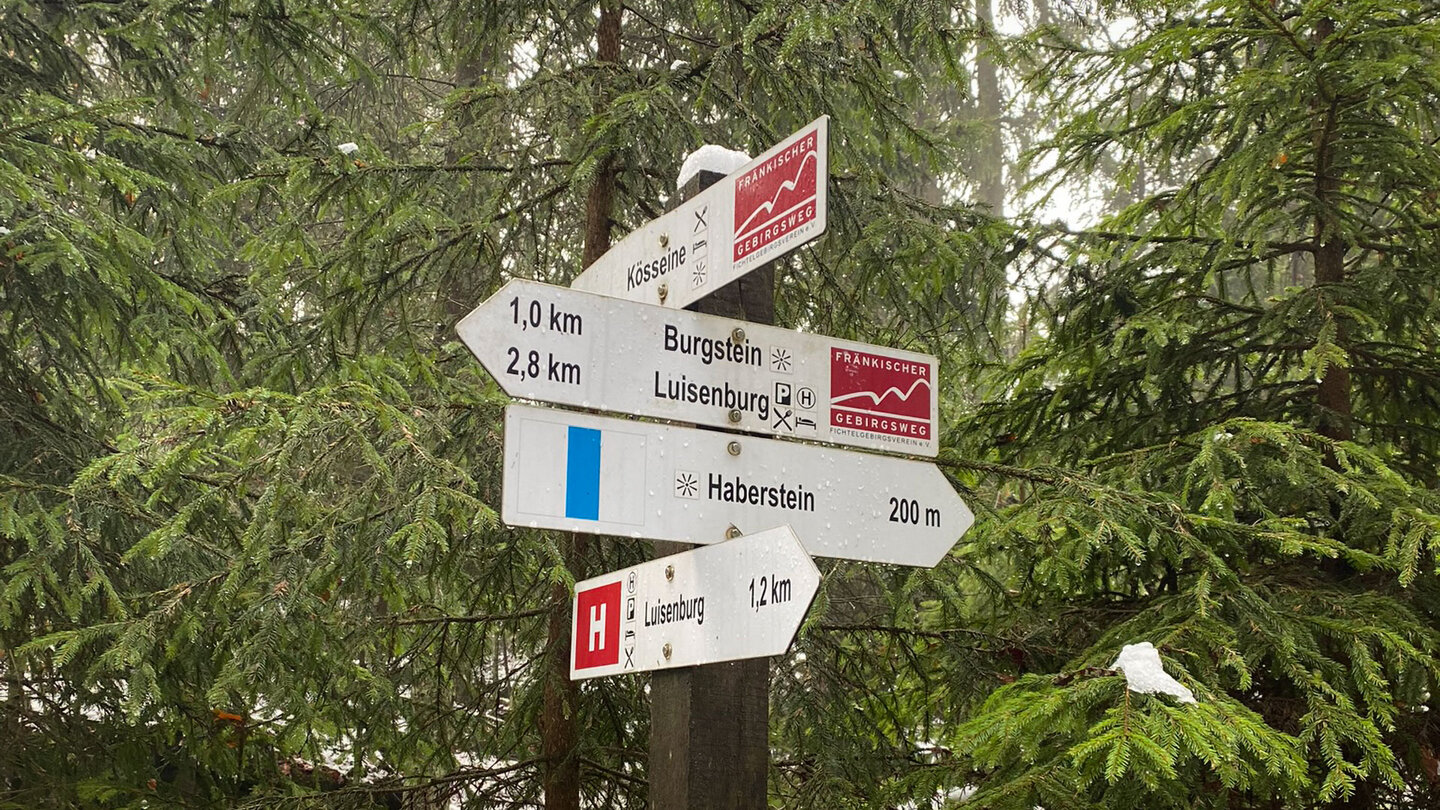 Wegweiser zur Kösseine