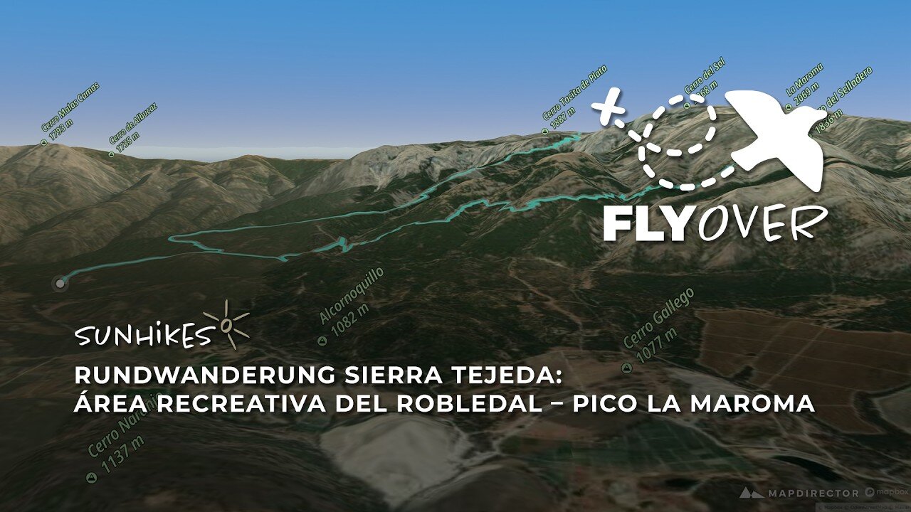 Gipfeltraum in Südspanien: Rundwanderung ab El Robledal zum Pico La Maroma im 3D-Flyover