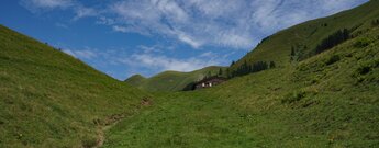 Aufstieg auf den Einödsberg in den Allgäuer Alpen