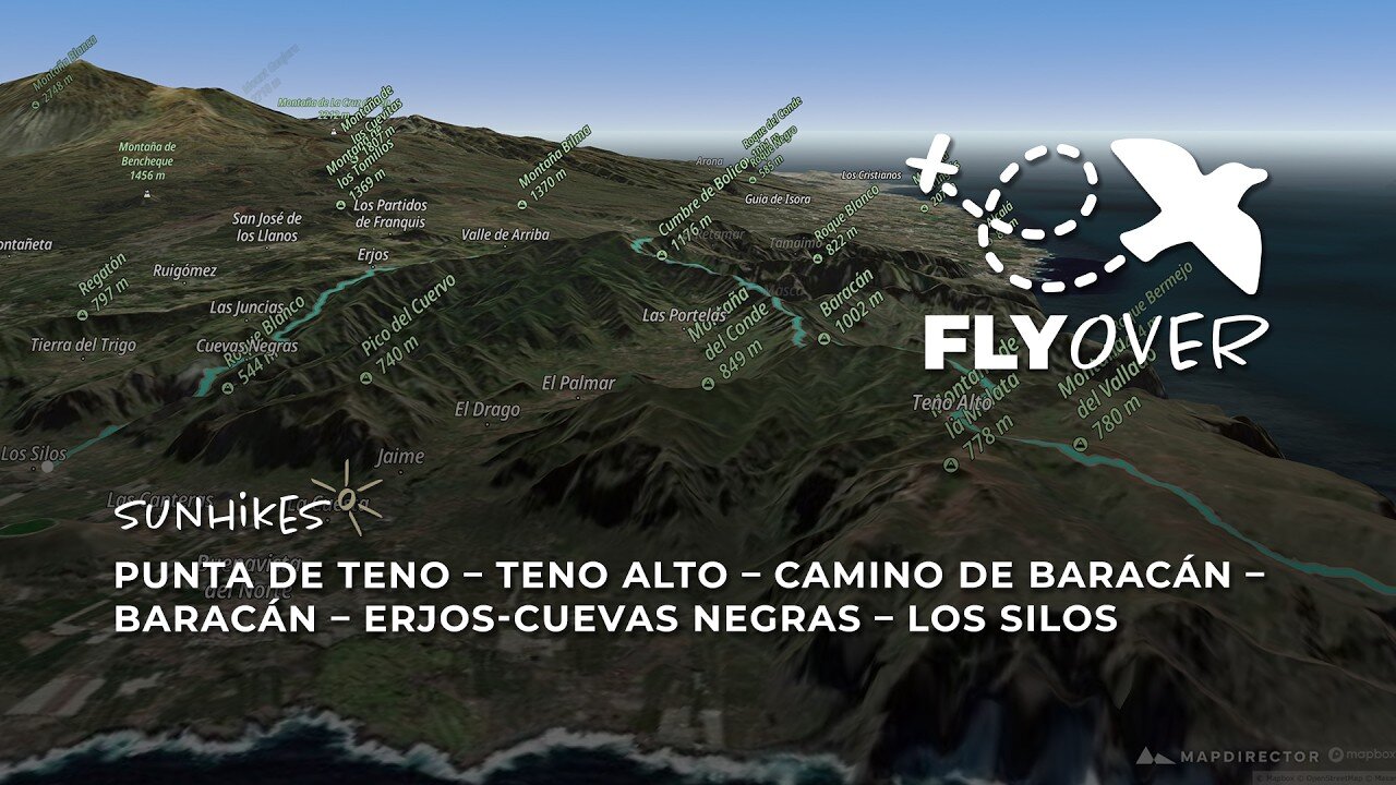 Die ultimative Teno-Königstour auf Teneriffa: Von Punta de Teno nach Los Silos im großen 3D-Flyover