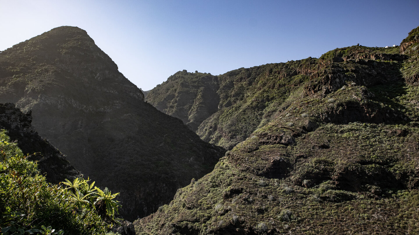 die gewaltige Schlucht Barranco de los Hombres im Naturschutzgebiet Guelguén die gewaltige Schlucht Barranco de los Hombres
