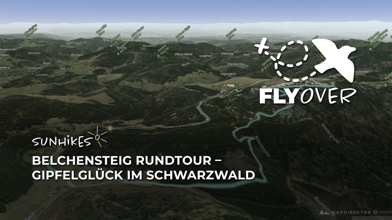 Belchensteig Rundtour – Gipfelglück im Schwarzwald – Flyover