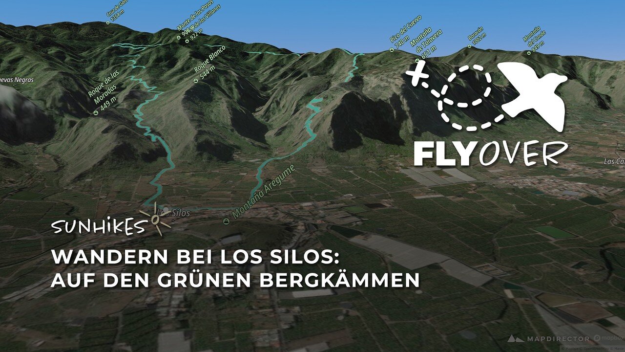 Gigantische Gratwanderung im Teno-Gebirge: Los Silos & Monte del Agua im 3D-Flyover