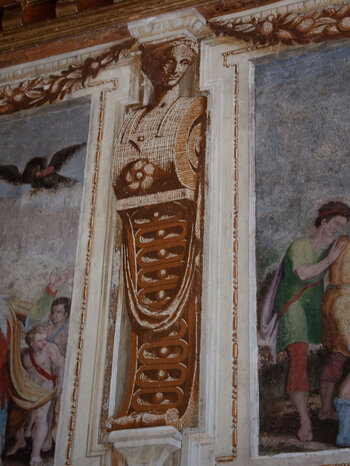 Wandmalerei und Fresken im Schloss Velthurns
