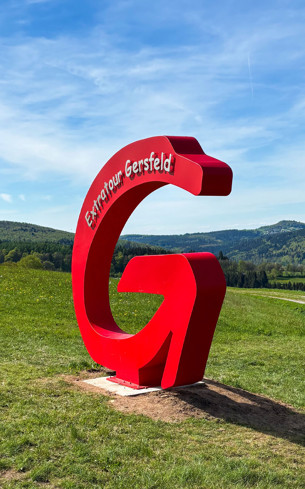 origineller Selfie-Spot der Extratour Gersfeld in der Hohen Rhön der beliebte Selfie-Spot der Extratour Gersfeld
