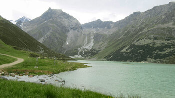 Seekogel über dem Riffelsee im Naturpark Kaunergrat